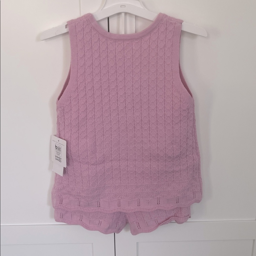Grayson Mini Toddler Girls' Crochet Tank and Pull-On Shorts 2 Piece Set Size 4T - Picture 6 of 8